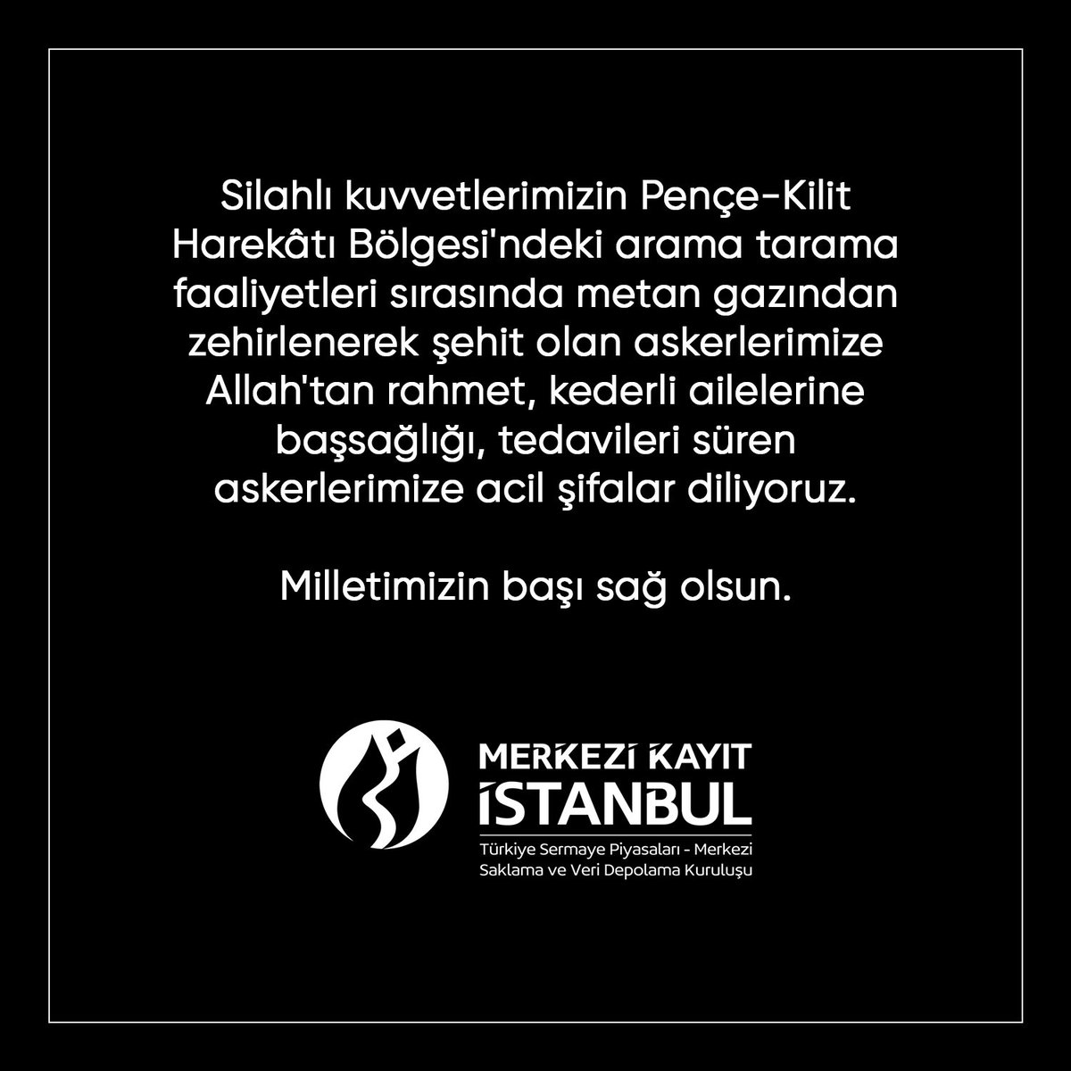 Milletimizin başı sağ olsun.