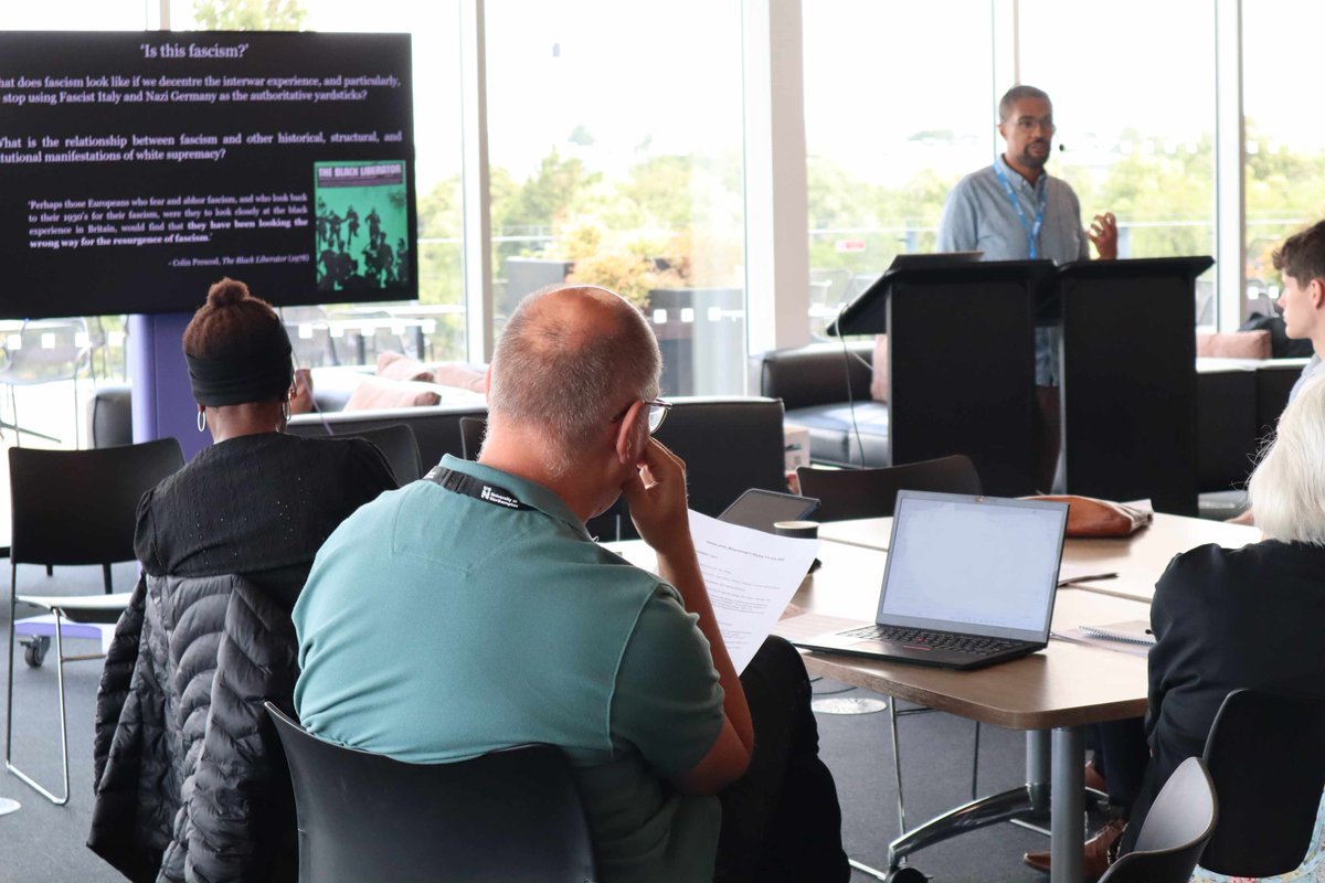 UniNhantsNews's tweet photo. What does 'marginalised' mean in British history? 💬

Visiting Fellow @UniNorthants Dr Liam Liburd has kickstarted the 1st session of a two-day conference - 'Voices of the Marginalised in History'.

More details here - and it's not too late to come along! https://t.co/AEgy9AI1on https://t.co/9wmxprpFjz