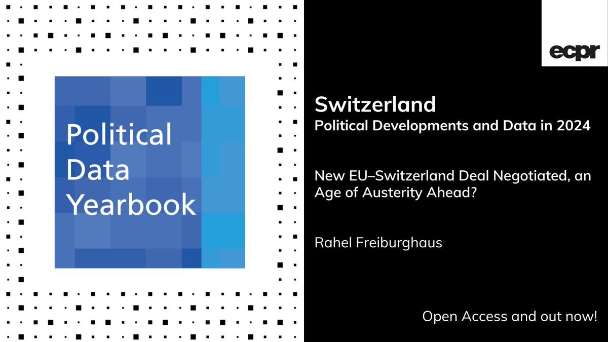 🆕 #Switzerland #PoliticalData 
🇨🇭 R Freiburghaus reports on 2024, when dissatisfaction grew, driven by perceptions that state interventions disproportionately favoured large corporations, as public needs amid a #CostOfLivingCrisis were sidelined. 
✍️ buff.ly/XMQUV8X #OA