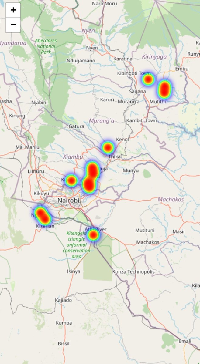 KiyoNganga's tweet image. Mt.Kenya region,Nairobi, Kajiado Peri-urban areas and Kisii town most affected by sabasaba protests:

Mt. Kenya Region (Kirinyaga &amp;amp; Kiambu Counties)
• Kimbimbi, Mwea – Bonfires and roadblocks
• Ngurubani – Highway closed, burning barricades
• Kagumo – Reports of crowd buildup…