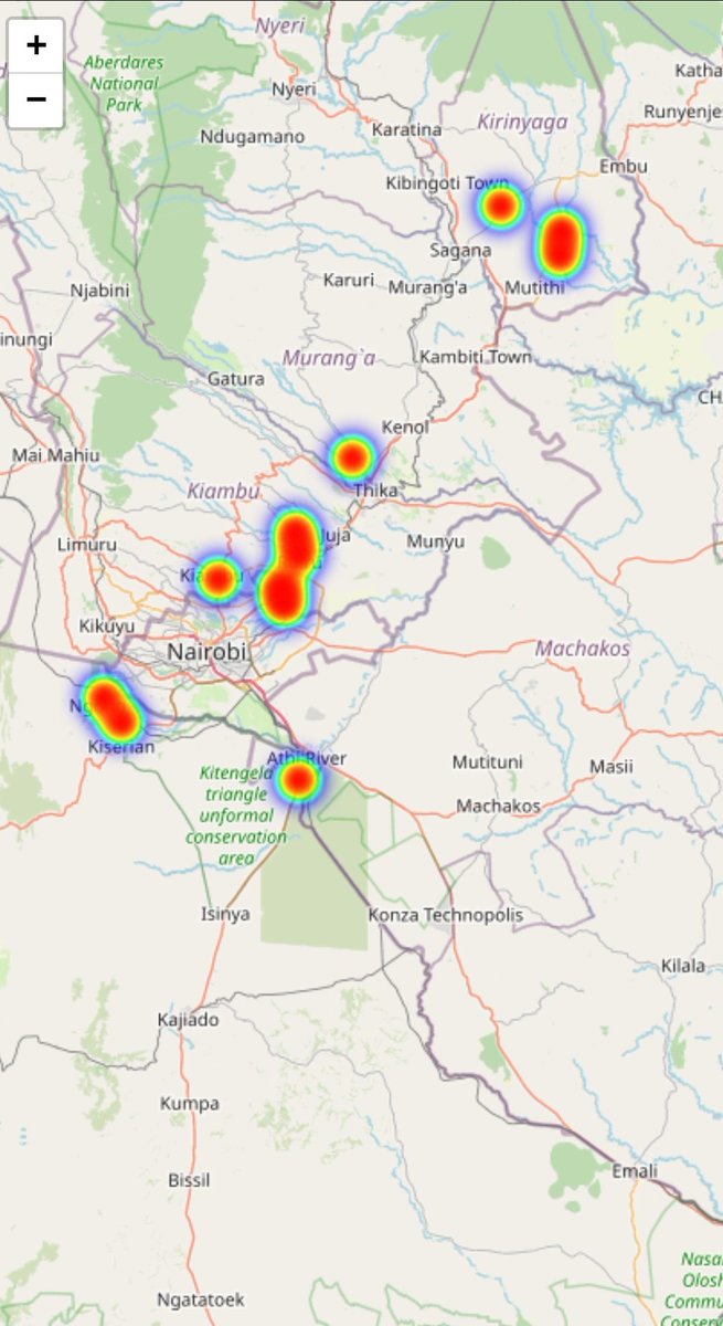 KiyoNganga's tweet image. Mt.Kenya region,Nairobi, Kajiado Peri-urban areas and Kisii town most affected by sabasaba protests:

Mt. Kenya Region (Kirinyaga &amp;amp; Kiambu Counties)
• Kimbimbi, Mwea – Bonfires and roadblocks
• Ngurubani – Highway closed, burning barricades
• Kagumo – Reports of crowd buildup…