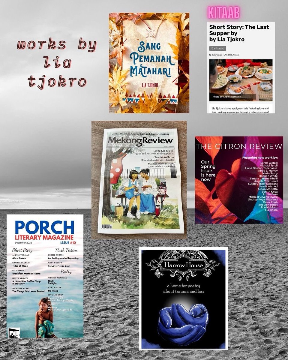 Hello all!! 😊

I’ve had some works published at literary magazines &amp; if you’d like to find out more abt my writing &amp; the links to find them, pls check here:

docs.google.com/document/d/1Kc…

Yes, I will work on an actual author page/website at some point ☺️. 

Thank you! 🙏🏻

#liawrites