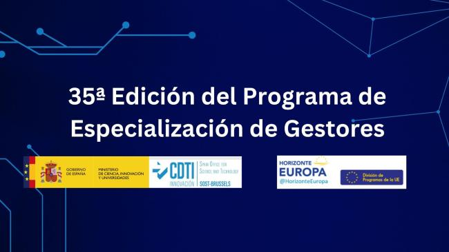 Horizonte Europa (@horizonteeuropa) on Twitter photo 📣¿Quieres mejorar tu posicionamiento en #HorizonteEuropa?
🔝 Participa en la 35ª Edición del Programa de Especialización de Gestores #PEG <a href="/sost_cdti/">CDTI-SOST Bruselas</a>
📆Edición noviembre 2025.
➡️Expresiones de interés hasta el 15/09 (12:00h).
🔗 horizonteeuropa.es/35a-edicion-de… 📣¿Quieres mejorar tu posicionamiento en #HorizonteEuropa?
🔝 Participa en la 35ª Edición del Programa de Especialización de Gestores #PEG <a href="/sost_cdti/">CDTI-SOST Bruselas</a>
📆Edición noviembre 2025.
➡️Expresiones de interés hasta el 15/09 (12:00h).
🔗 horizonteeuropa.es/35a-edicion-de…