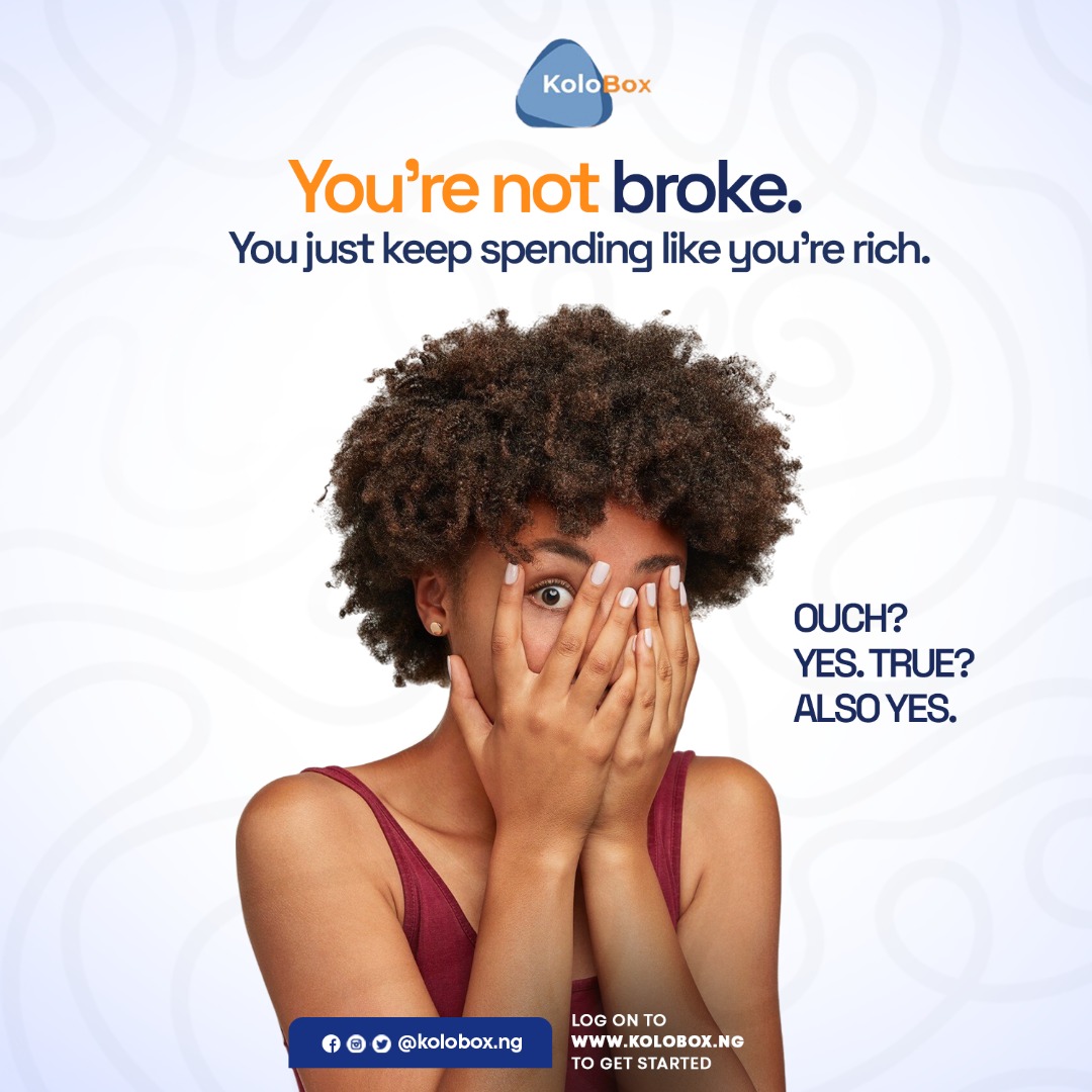 Saving isn’t your problem.
 Your soft life spending is.

 No judgment — we’ve all been there.

 Let Kolobox help you set boundaries that feel good and still let you enjoy life.

Smart saving starts here 👉 kolobox.ng

#Kolobox #SoftLifeWithLimits #NaijaMoneyTalks