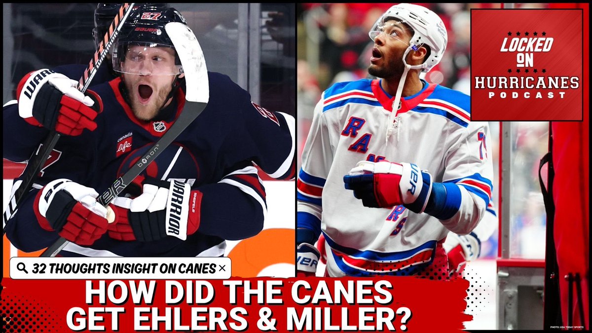 🚨Episode 1021🚨Monday Edition:

Nikolaj Ehlers met with Carolina Hurricanes media after signing on July 3rd. How does he feel about coming to Raleigh?

32 Thoughts had some insight on Ehlers &amp; K’Andre Miller #RaiseUp

🎧: link.chtbl.com/LOCarolinaHurr…
📺: youtu.be/VLCxo61lSxE