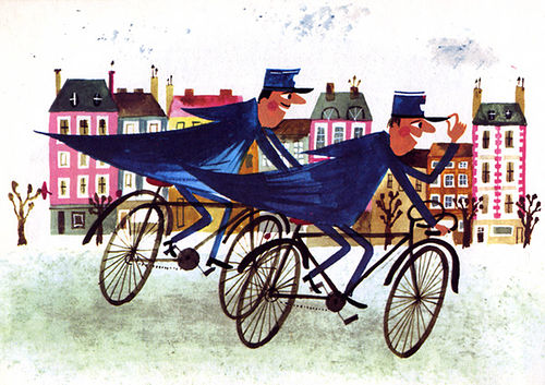 Richard Erdoes was born on this day, July 7, in 1912.

In the early part of the 20th century, he fled the Nazis. Toward the end of the 20th century, he fought for the rights of the Lakota Nation.

In-between, he had a stellar illustration career.