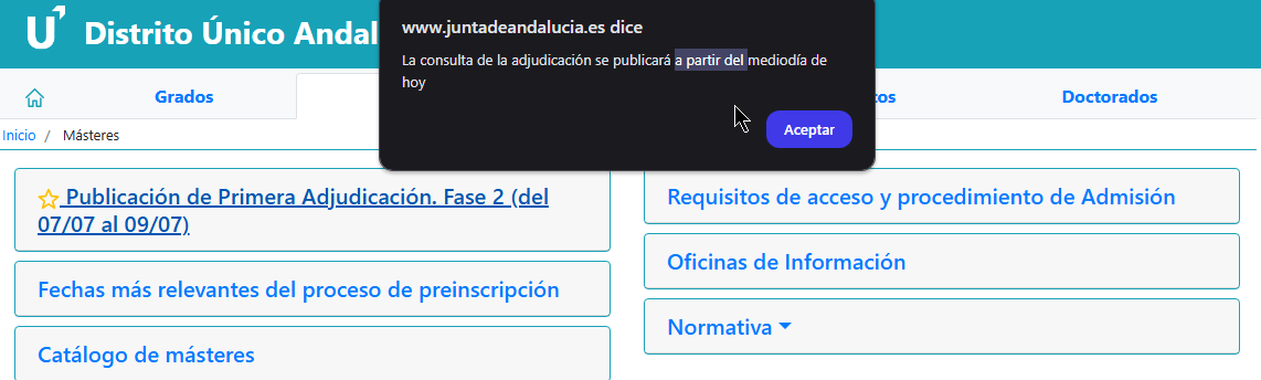 Los del distrito único andaluz volviendo a ser unos linces en el uso de nuestra maravillosa lengua. "A partir del" significa que igual están publicadas en 2027