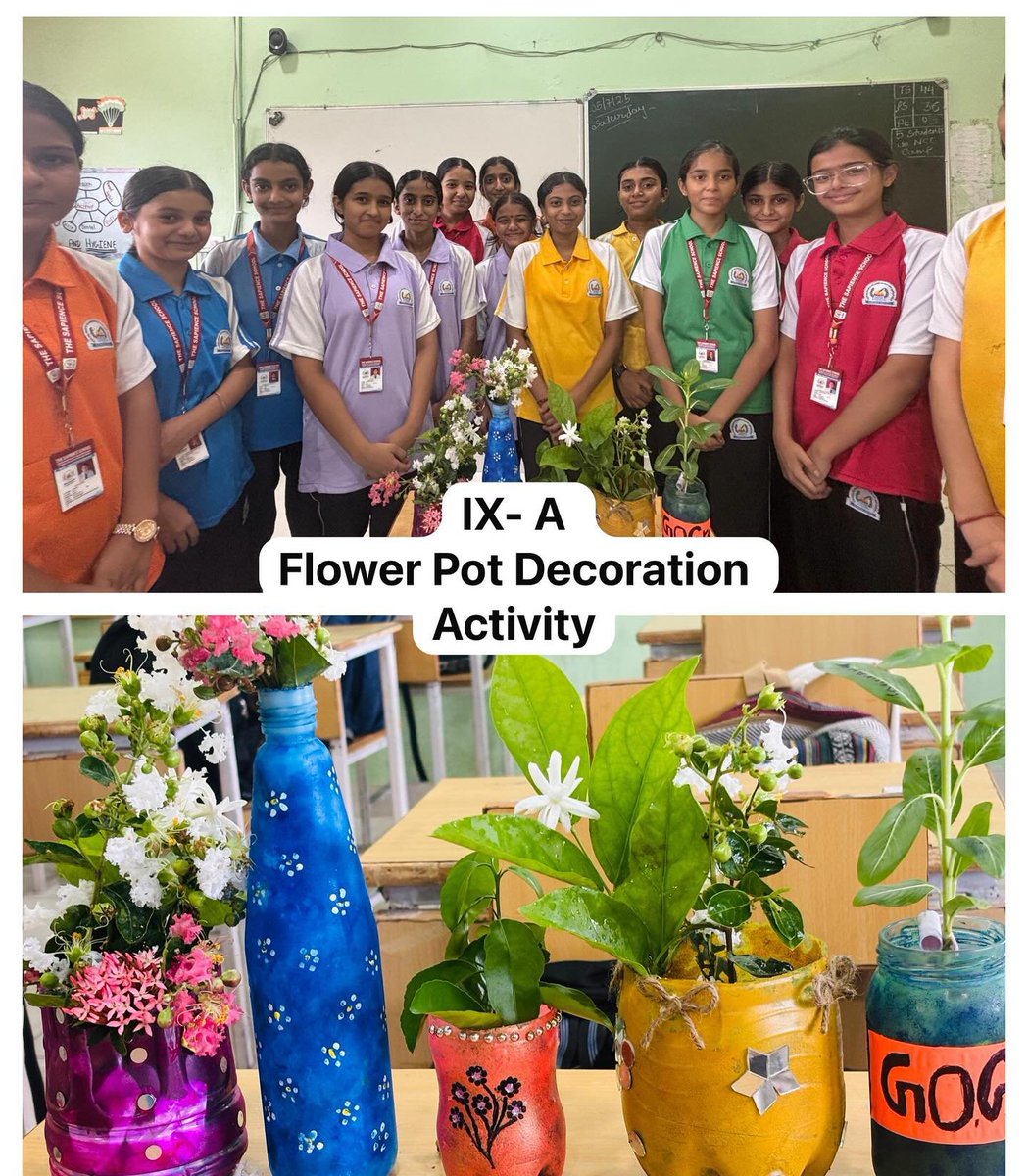 sapience_school's tweet photo. Young eco-champions at Sapience turned waste into wonders this Saturday! ♻️💡
From bird feeders to recycled flower pots — crafting with care for nature. 🌍💚
#EnvironmentalWeek #EcoFriendlyKids #SapienceSchool #ReduceReuseRecycle https://t.co/EPyZbzt6uM
