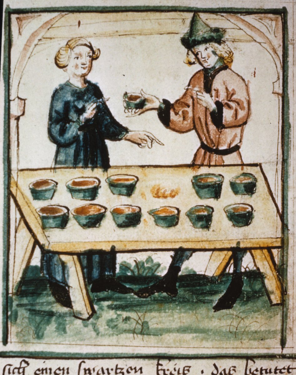 History of Pharmacy Series 21:

A Physician and his Apprentice Testing Drugs - Germany, 1446

from "Medical Miscellany", MS Add. 17987, f. 101r, The British Library, London.

#CSMBR #Pharmacy #Protocols #Medicines #Simples #Galen #Galenism
