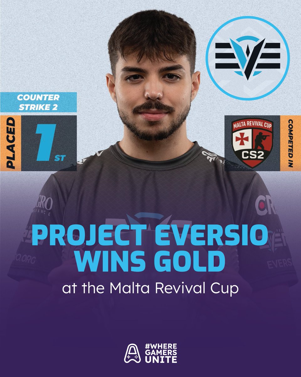 🥇 Gold for <a href="/project_eversio/">Project EVERSIO 🇲🇹</a>!

A huge win at the Malta Revival Cup, hosted by Nathan Bonello &amp; <a href="/gmr_mt/">GMR</a>.

🔥 Congrats to the champions:
🇲🇹 Nathan Bonello
🇲🇹 Trevor St John
🇲🇹 Stefan Theuma
🇲🇹 Lian Bugeja
🇲🇹 Emmanuele Camilleri
🇲🇹 Keith Buhagiar