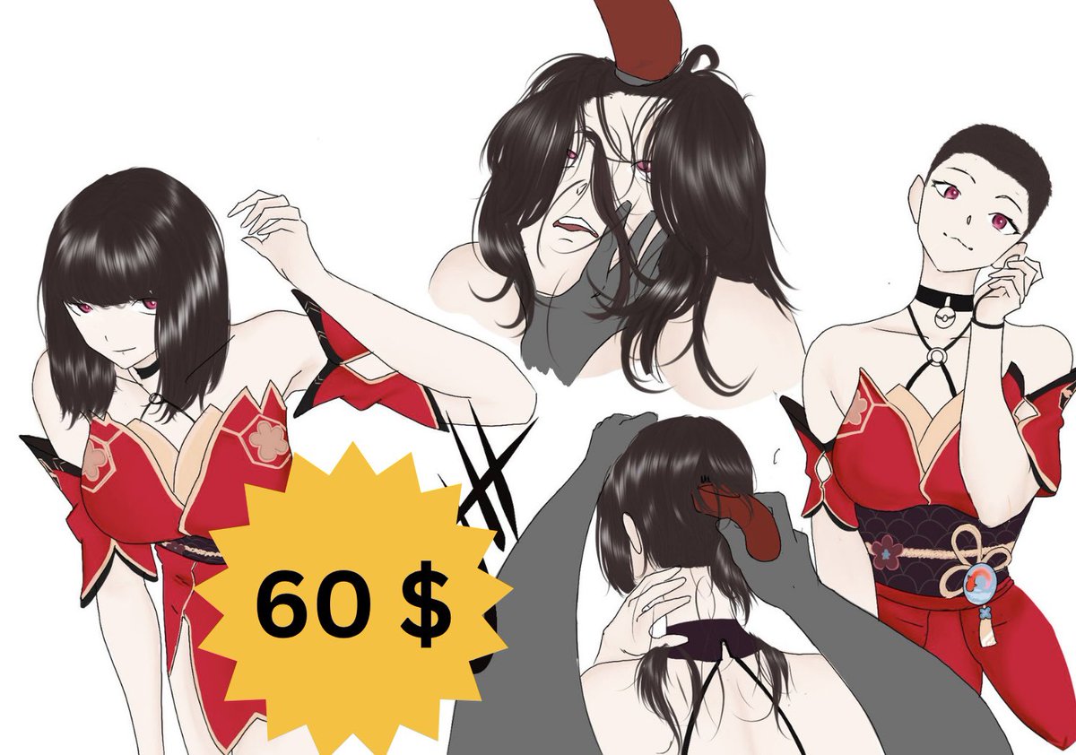 Commission are now open
These are the prices for the most ordered ones,any detail you can ask