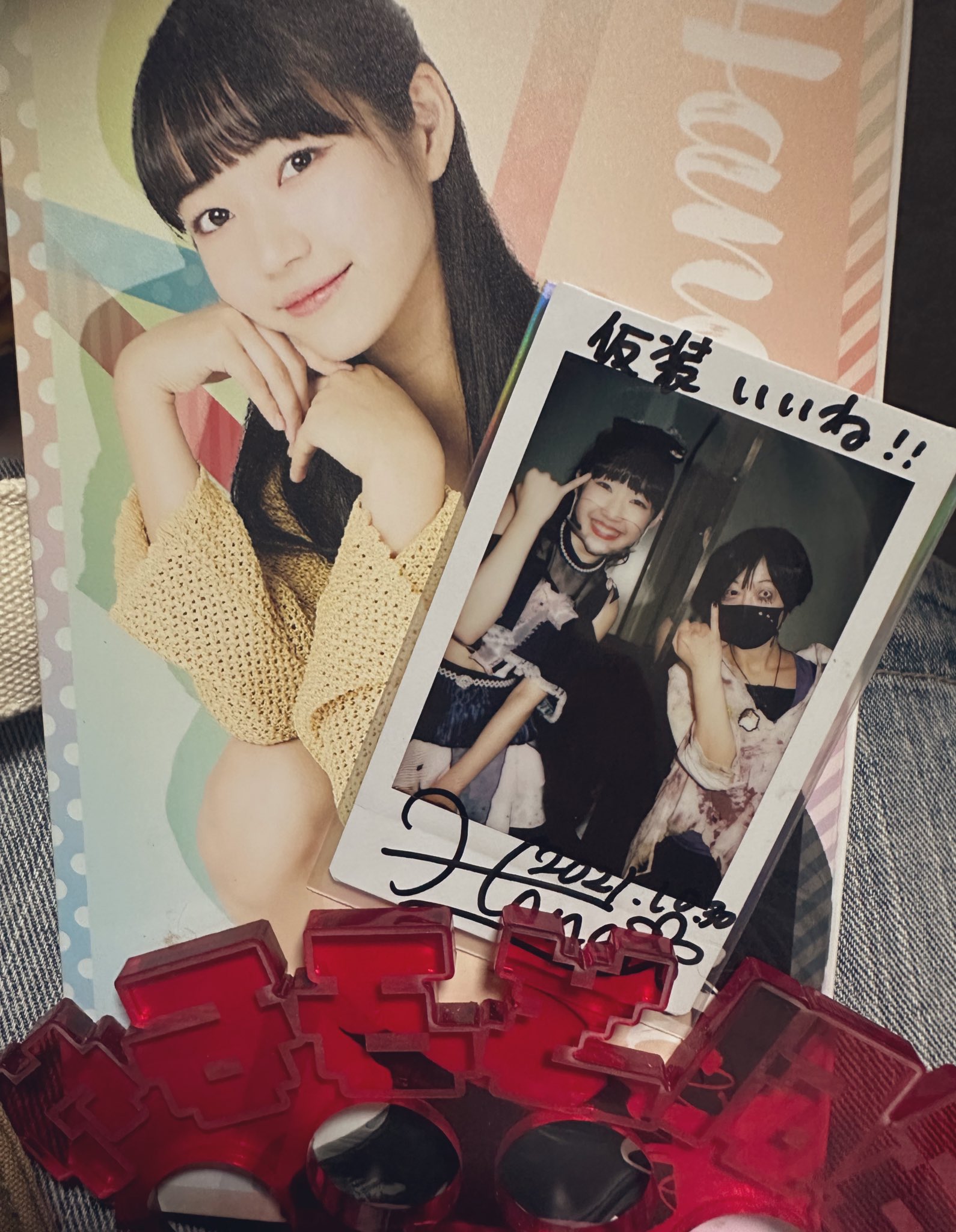 チェキ てんさい。くまさん劇団 那央弥 gives 那緒