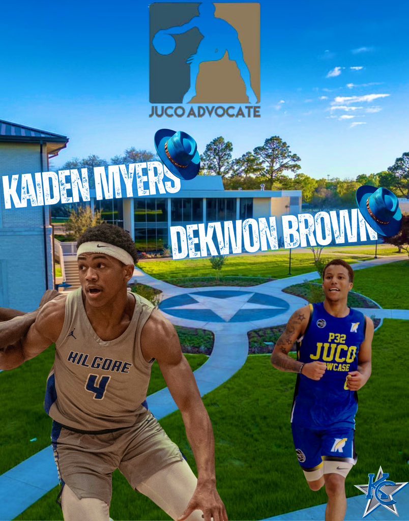 Kilgore College Men’s Basketball (@kilgorehoops) on Twitter photo Coaches Be sure to catch our guys at Live events this weekend.
<a href="/k4idenmyers/">Kaiden Myers</a> & <a href="/DekwonBrown/">Dekwon Brown</a> at JA48 in Richmond VA.
<a href="/jmooree__/">jordan</a> at The Juco Recruiting AA Invitational in ATL, GA. Coaches Be sure to catch our guys at Live events this weekend.
<a href="/k4idenmyers/">Kaiden Myers</a> & <a href="/DekwonBrown/">Dekwon Brown</a> at JA48 in Richmond VA.
<a href="/jmooree__/">jordan</a> at The Juco Recruiting AA Invitational in ATL, GA.