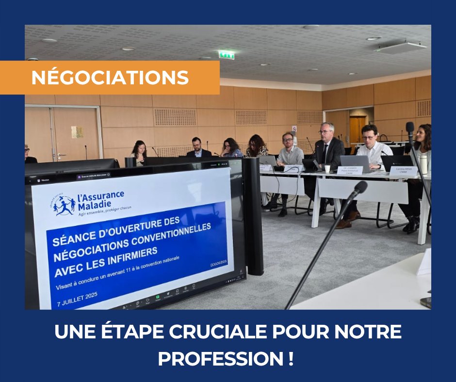L'ouverture des #négociations marque une étape cruciale pour notre #profession !

✅ #Revalorisation des actes
✅ #Reconnaissance des compétences issues de la loi infirmière
✅ #Respect des conditions d’exercice sur le terrain

👉 Nos orientations : sniil.fr/wp-content/upl…