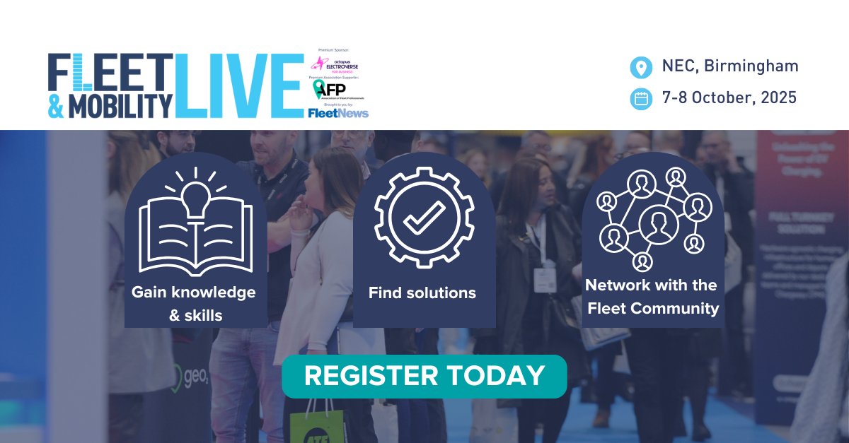 #FleetandMobilityLive2025 is the must-attend event for fleet professionals.

💡 Learn from expert-led sessions
⚙️ Explore cutting-edge products
🤝 Meet peers shaping the future of mobility

✅ Register today: ow.ly/oHun50WlLm5
