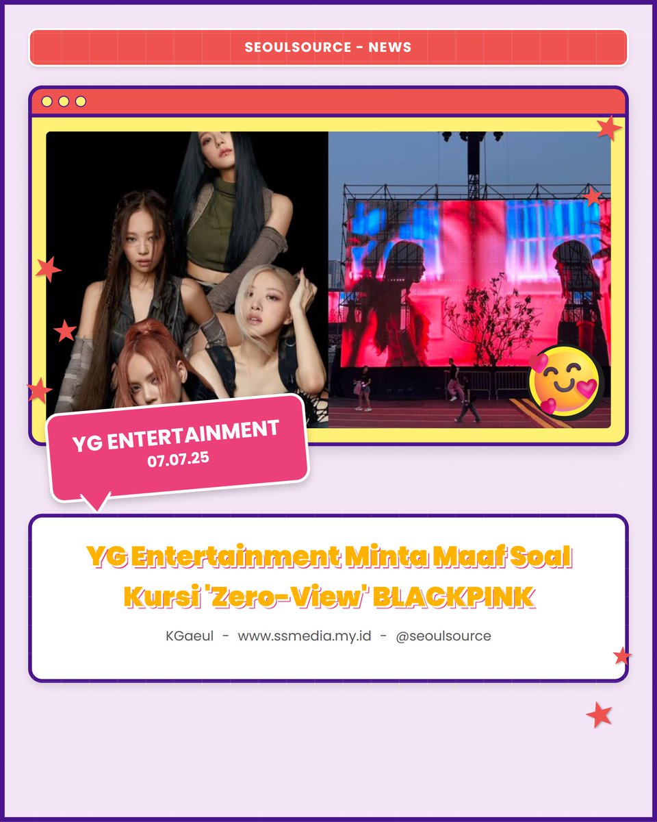 kpopdankdramaid's tweet image. #YGE Minta Maaf soal Kursi #ZeroView #KonserBLACKPINK

 Read More: null
-KGaeul