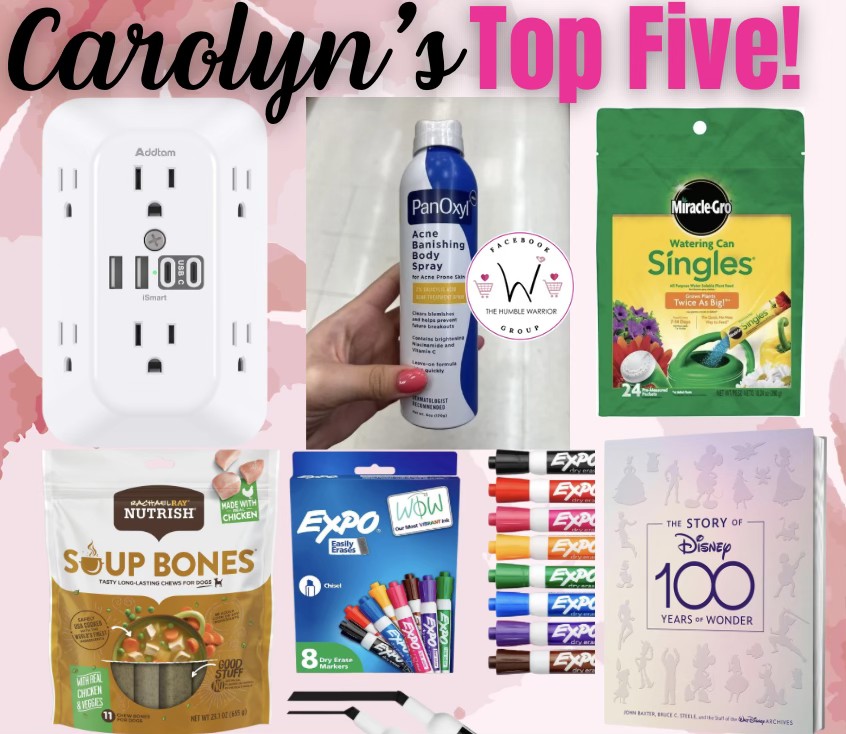 HumbleWarrior10's tweet image. ✨✨✨ Hey Warriors🥳! Here's an awesome recap of yesterday’s Top Five Favorites plus a bonus!💖
👉 Surge Protector Outlet Extender ——>
shop.humblewarrior.com/amazon/FeV0W
👉 Miracle-Gro Watering Can Singles ——>
shop.humblewarrior.com/amazon/dtk5d
👉 PanOxyl Acne Banishing Body Spray ——>…