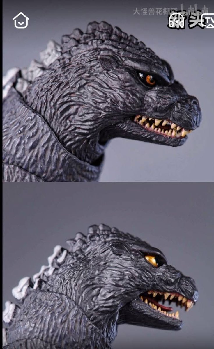 godzilla154's tweet image. Updated Hiya 1991 Godzilla Head Photos
New paint looks great! Excited to get mine in hand!
Photo credit: b23.tv/QnkrmSl