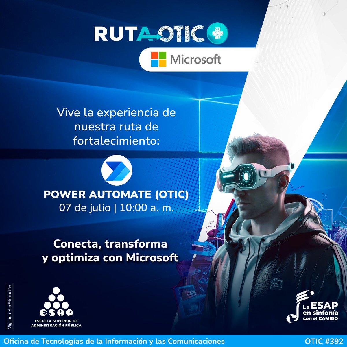 #AEstaHORA ¿Quieres saber más sobre la automatización de procesos? Profundiza tus conocimientos en Power Automate para hacer más eficiente tu labor administrativa y académica. Una capacitación dirigida al equipo OTIC de la ESAP.

Transmisión en vivo: youtube.com/live/uH1d2Bd8S…