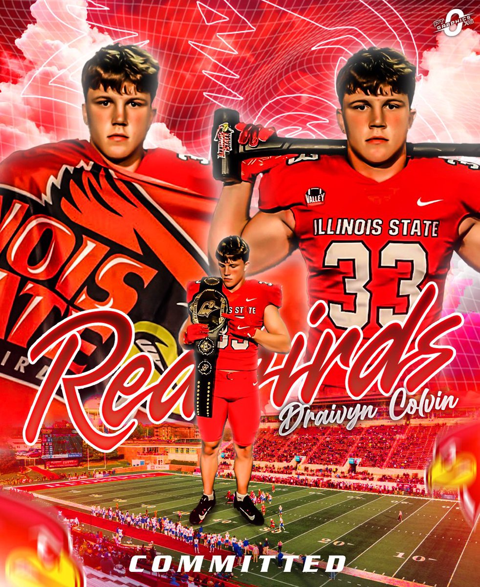 DraivynColvin (@cdraivyn) on Twitter photo I am excited to announce my commitment to Illinois state!! <a href="/RedbirdFB/">Illinois State Football</a> thank you for everyone that has helped me in this process! I am excited to be a future redbird!!
<a href="/CoachTurnerISU/">Mickey Turner</a> <a href="/CoachNiekamp/">Travis Niekamp</a> <a href="/Coach_Spack/">Brock Spack</a> <a href="/jeremycrabtree/">Jeremy Crabtree</a> <a href="/ElevateRecruits/">Elevate Recruits</a> <a href="/StaleyFootball/">Staley Football</a> <a href="/StaleyRecruits/">Staley Football Recruits</a> I am excited to announce my commitment to Illinois state!! <a href="/RedbirdFB/">Illinois State Football</a> thank you for everyone that has helped me in this process! I am excited to be a future redbird!!
<a href="/CoachTurnerISU/">Mickey Turner</a> <a href="/CoachNiekamp/">Travis Niekamp</a> <a href="/Coach_Spack/">Brock Spack</a> <a href="/jeremycrabtree/">Jeremy Crabtree</a> <a href="/ElevateRecruits/">Elevate Recruits</a> <a href="/StaleyFootball/">Staley Football</a> <a href="/StaleyRecruits/">Staley Football Recruits</a>