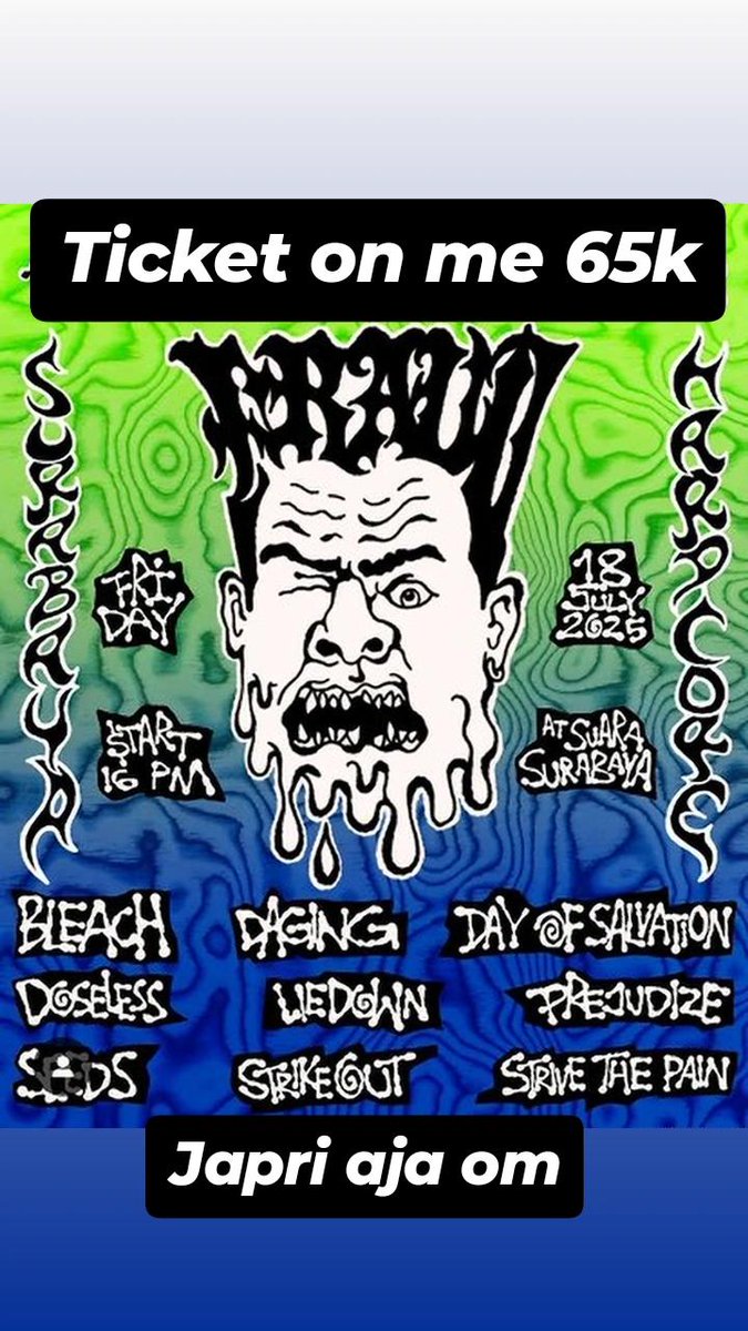 Sekali lagi ON ME 65K ATAU SEWIDAK LIMO.