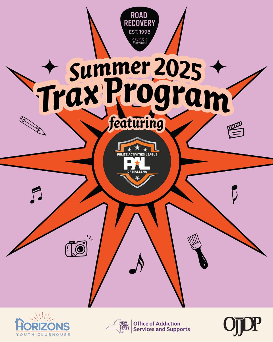 #RoadRecovery #TraxProgram summer cycle launches today at Police Activities League in Massena. Road Recovery is proud to forge this new program partnership in Massena, in coordination w <a href="/HorizonsClubho1/">Horizons Clubhouse</a>, to mentor youth in after school programs on Mondays &amp; Fridays in July &amp; Aug