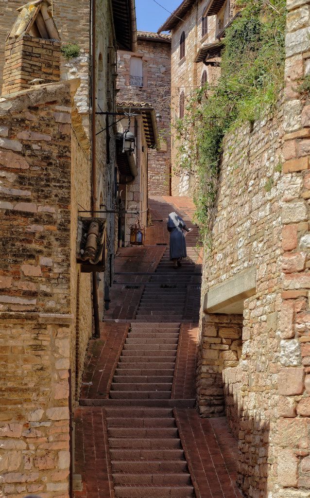 assisi streets, italy