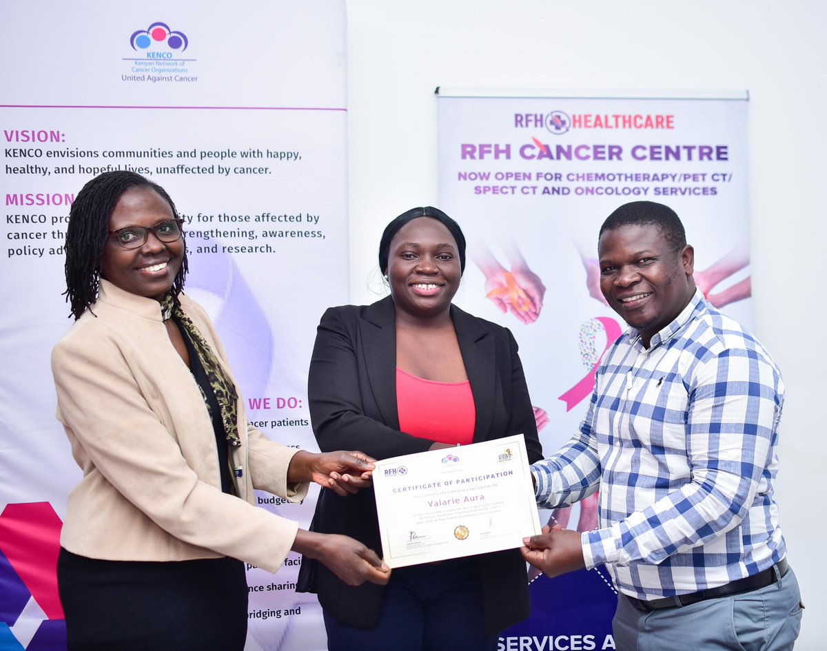 Kenyan Network of Cancer Organizations (@kenconetwork) on Twitter photo Second Cohort of the “Cancer Science for Cancer Advocates Training 2025” is complete!
KENCO, in partnership with <a href="/rfhhealthcare/">RFH Healthcare</a> and #AFRON, successfully concluded this impactful training under the MWANGA Project.
#MWANGAProject
#AFRON Second Cohort of the “Cancer Science for Cancer Advocates Training 2025” is complete!
KENCO, in partnership with <a href="/rfhhealthcare/">RFH Healthcare</a> and #AFRON, successfully concluded this impactful training under the MWANGA Project.
#MWANGAProject
#AFRON