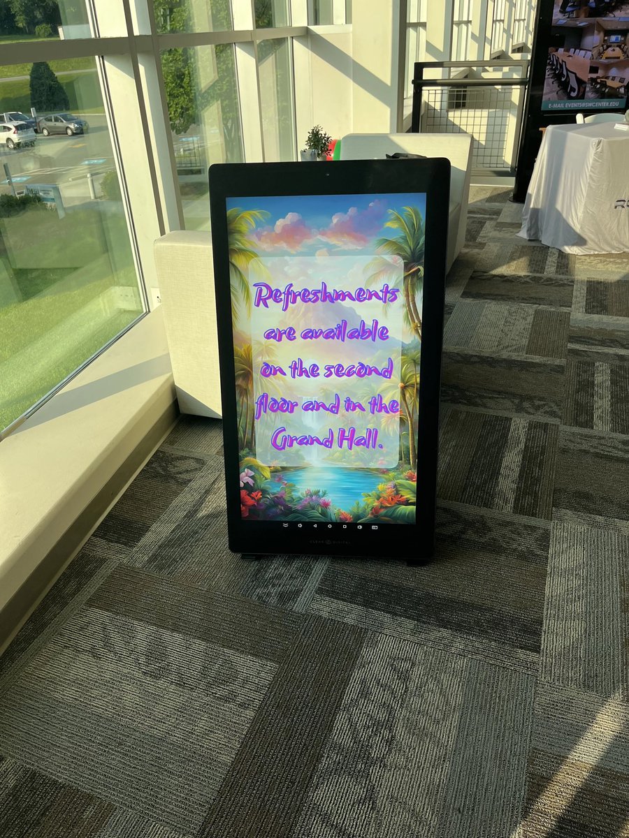 ClintonLearning's tweet image. 👋 Happy Monday from Tech Splash 2025 @UVA_Wise! We’re here with the latest  #k12edtech including digital signage from Clear Touch. Come say Hi!