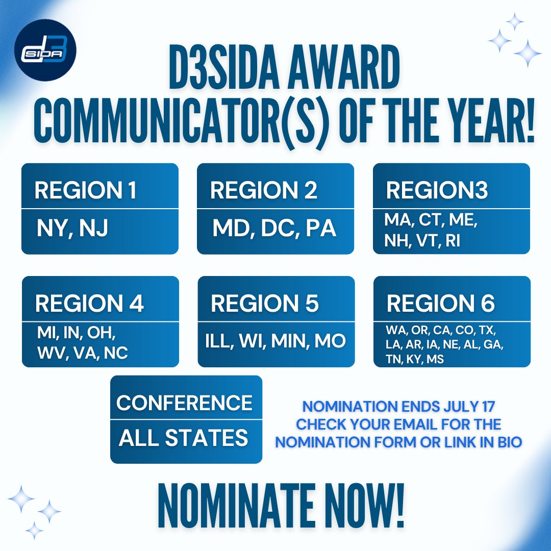 d3sida's tweet image. 🎉 NOMINATE NOW‼️ 

Get ready for our 2nd Annual D3SIDA Award! This is your chance to shine a spotlight on outstanding Athletic Communicator(s) from any D3 Region! 🌟 Check out the full criteria in the link. Don&apos;t miss out—nominations close on July 17! 

forms.gle/5Y9ZHMn6RhALNm…