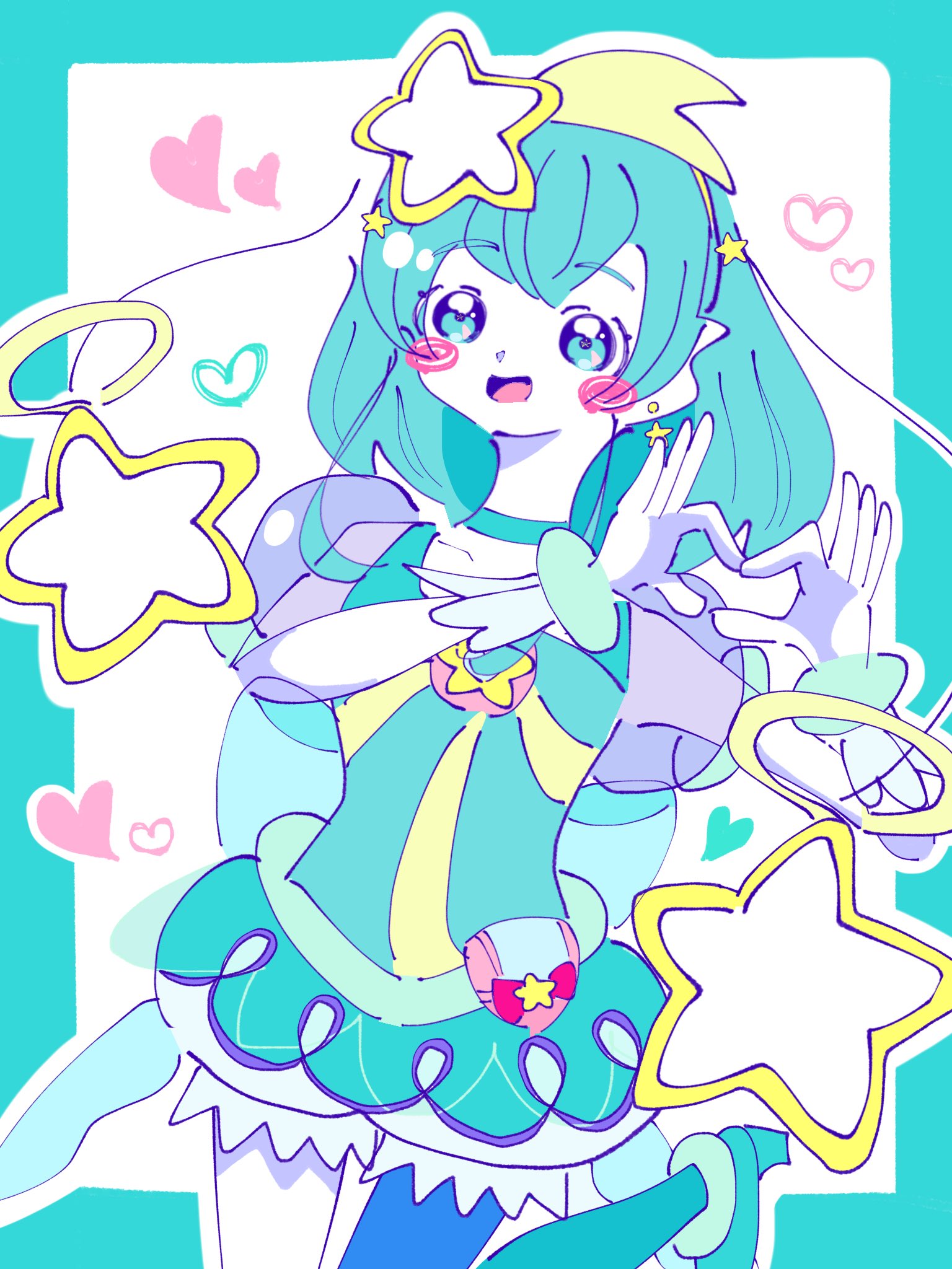 プリキュア キャンバスアート キュアミルキー Amazon.co.jp: アートパネル ジグソーパズル 200 PCS キュア