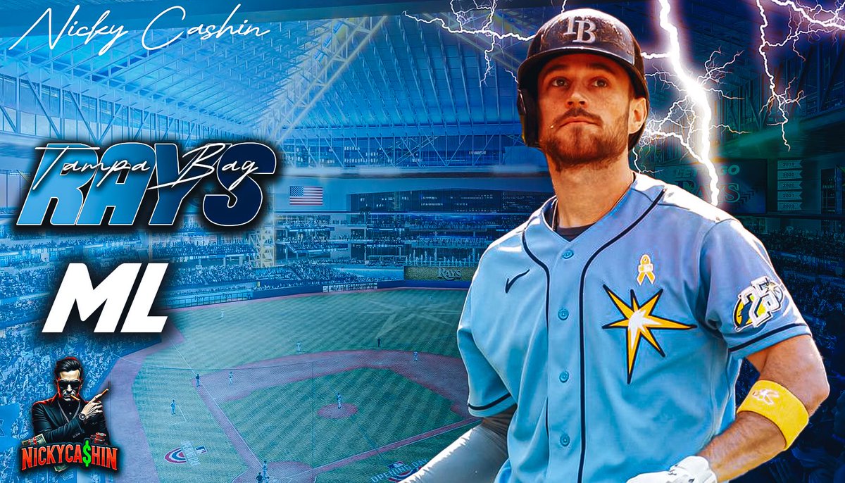 NICKYCA$HIN ♛ (@nickycashin) on Twitter photo MLB POD ⚾️
❤️ = Riding with Nicky
Tampa Bay Rays ML (-120) 1.5U
Sponsored by <a href="/7stacksports/">7Stacks Sportsbook</a> MLB POD ⚾️
❤️ = Riding with Nicky
Tampa Bay Rays ML (-120) 1.5U
Sponsored by <a href="/7stacksports/">7Stacks Sportsbook</a>