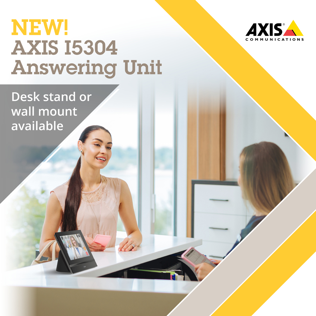Introducing the AXIS I5304 Network Answering Unit! See &amp; hear visitors clearly, communicate with two-way audio,  receive calls from intercoms, &amp; open doors with a single touch. Discover more: bit.pulse.ly/eefhnauha0