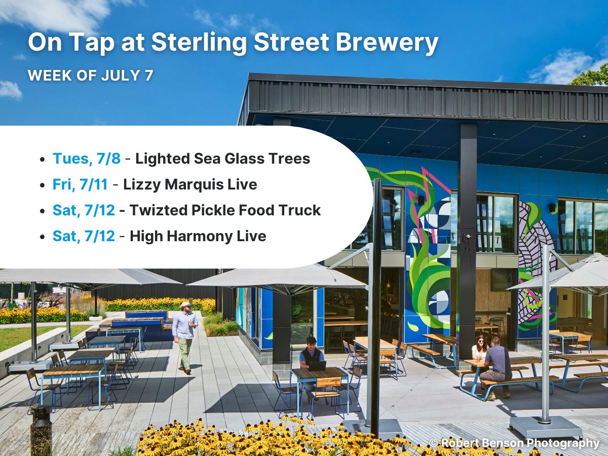 Upcoming Events at @sterlingstbrew – Week of July 7

Express your creativity this week at the taproom! Stop by for a fun sea glass craft night, live music, and more. See the full schedule on the #SterlingStreetBrewery website: bit.ly/4hZU9qA