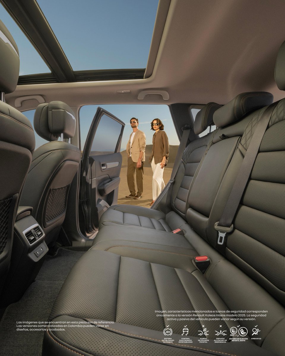 disfruta del confort de clase ejecutiva en #Renault #Koleos gracias a su amplio espacio interior 
#lagrandezadeserlibre