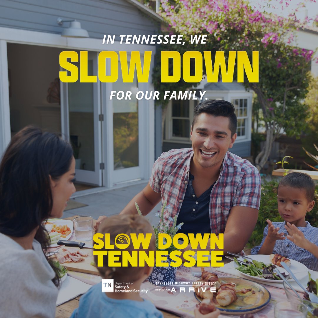 Every mile matters when someone’s waiting for you at home. #SlowDownTN