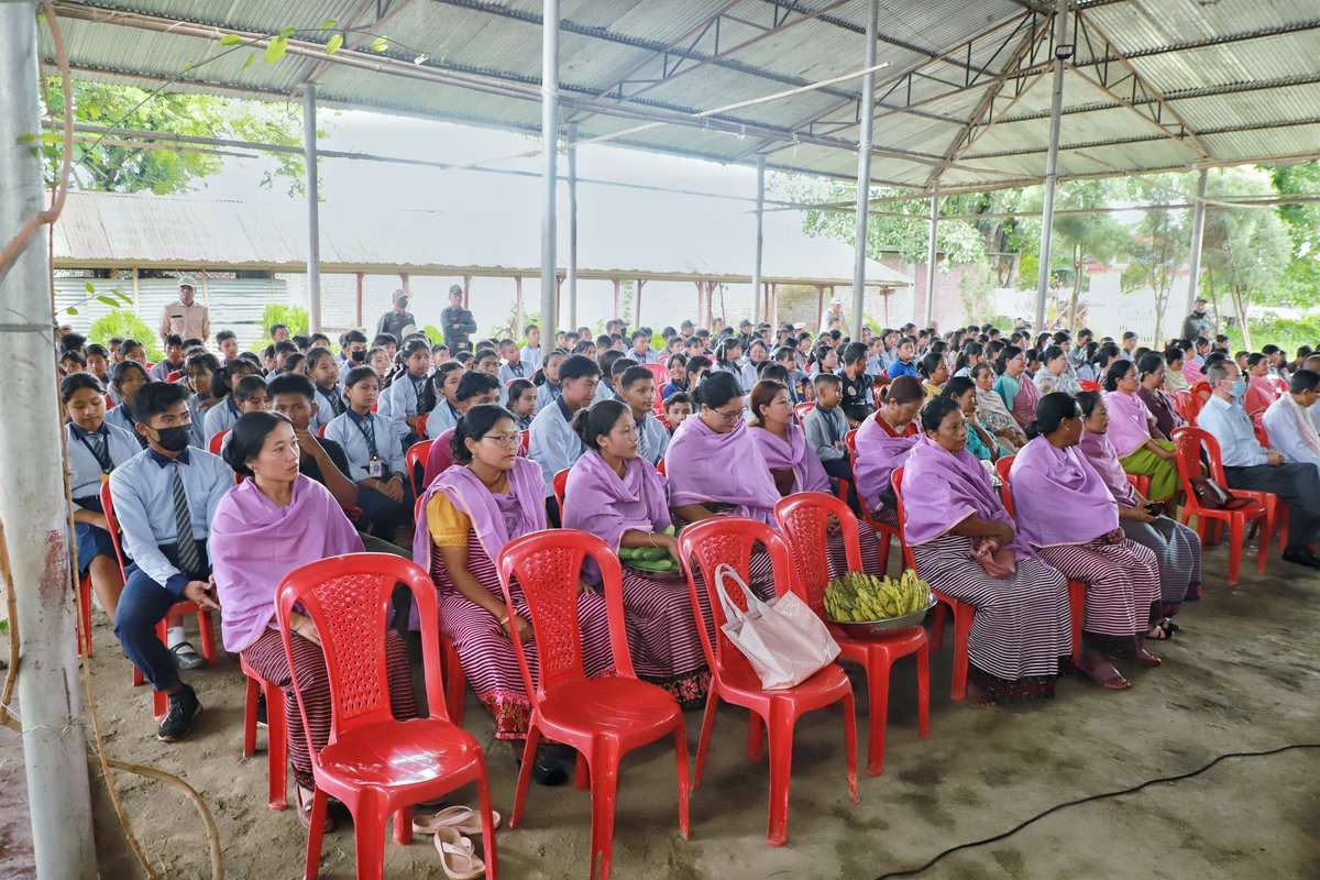 MaharajaManipur's tweet image. Attended 1st Foundation Day of Kumbi Ema, on the theme " For a Unified Mothers" at Lainingthou Santhong Apanba Khongbu Manga, Kumbi AC, Manipur.
Hon'ble MLA of Kumbi AC Shri @premchandrasanasam along with several leaders of Meira Paibi, CSOs & local elders attended the function.