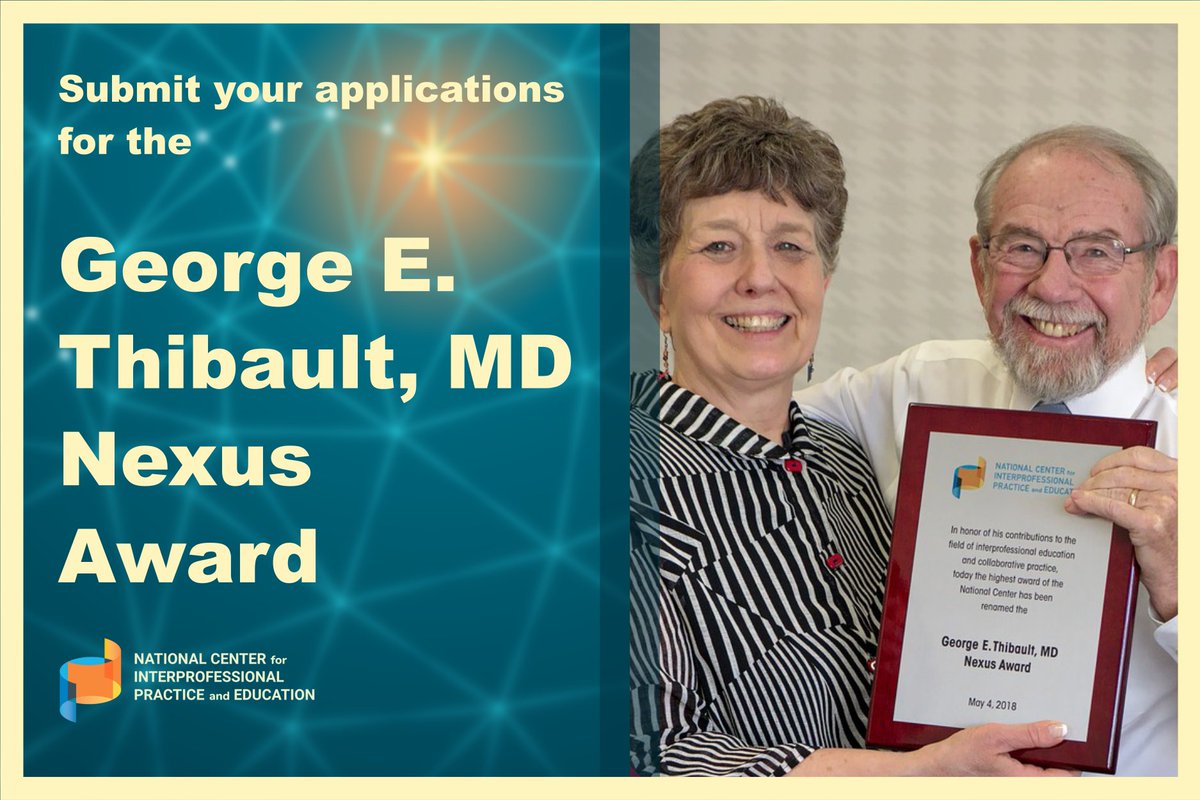 Nominate a partnership for the 2025 Thibault Nexus Award—recognizing lasting impact on systems, outcomes &amp; interprofessional collaboration. 
Nominations are due Aug 10
 summit2025.nexusipe.org/george-e-thiba…