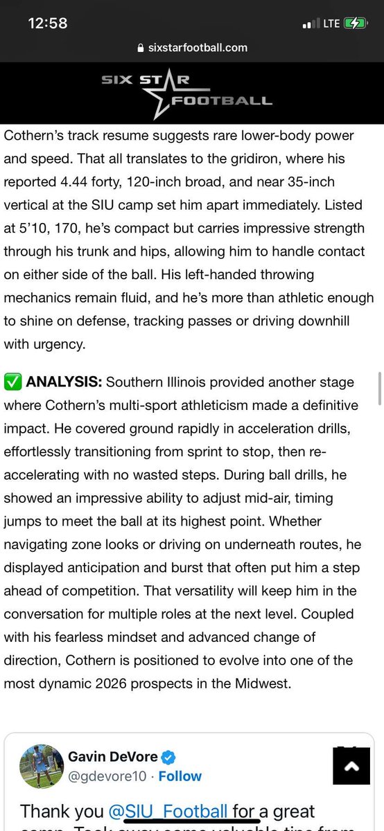 Gavyn Cothern (@gavyncothern2) on Twitter photo Thank you <a href="/sixstarfootball/">Six Star Football | PLUS+</a> for the write up and the recognition, very appreciated! <a href="/RyanMcV21/">Ryan McVicker</a> <a href="/JustinHatten21/">Justin Hatten</a> <a href="/coachc_7/">Coach Luke Carmody</a> <a href="/OlneyTigerFB/">Olney Tiger Football</a> <a href="/TylerBarnesIOWA/">Tyler Barnes</a> <a href="/coachPatRyan/">Pat Ryan</a> <a href="/17NickHill/">Nick Hill</a> <a href="/CoachOverton_/">Tito Overton</a> <a href="/CoachLeedsIU/">Coach Zack Leeds</a> <a href="/CoachJackson32/">Lavell Jackson</a> <a href="/CoachBarnett_OL/">George Barnett</a> <a href="/coachjstepp/">Coach Justin Stepp</a> <a href="/TigerPowerSpeed/">Tiger Power N Speed</a> <a href="/EDGYTIM/">Timothy “EDGYTIM” OHalloran</a> Thank you <a href="/sixstarfootball/">Six Star Football | PLUS+</a> for the write up and the recognition, very appreciated! <a href="/RyanMcV21/">Ryan McVicker</a> <a href="/JustinHatten21/">Justin Hatten</a> <a href="/coachc_7/">Coach Luke Carmody</a> <a href="/OlneyTigerFB/">Olney Tiger Football</a> <a href="/TylerBarnesIOWA/">Tyler Barnes</a> <a href="/coachPatRyan/">Pat Ryan</a> <a href="/17NickHill/">Nick Hill</a> <a href="/CoachOverton_/">Tito Overton</a> <a href="/CoachLeedsIU/">Coach Zack Leeds</a> <a href="/CoachJackson32/">Lavell Jackson</a> <a href="/CoachBarnett_OL/">George Barnett</a> <a href="/coachjstepp/">Coach Justin Stepp</a> <a href="/TigerPowerSpeed/">Tiger Power N Speed</a> <a href="/EDGYTIM/">Timothy “EDGYTIM” OHalloran</a>