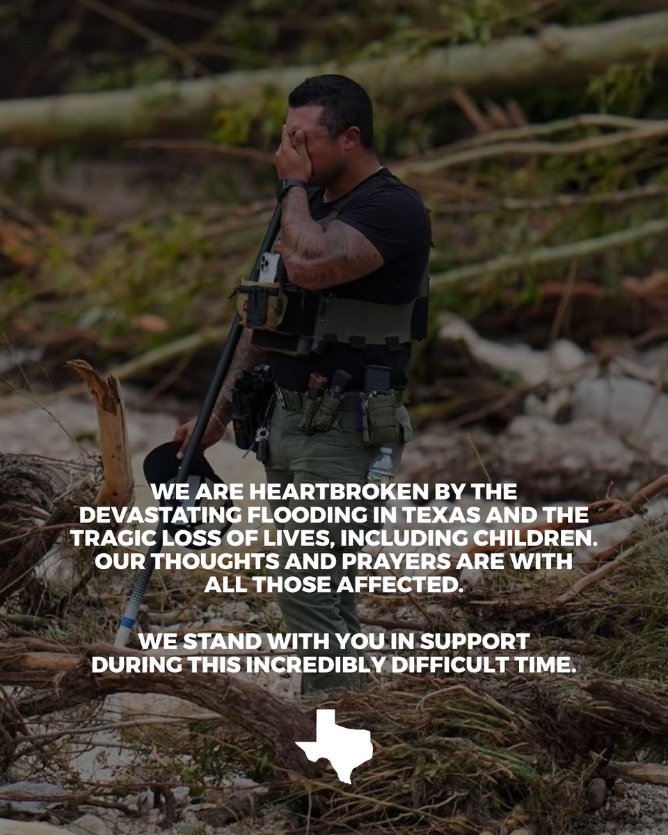 We are heartbroken by the devastating flooding in Texas and the tragic loss of lives, including children. Our thoughts and prayers are with all those affected.
We stand with you in support during this incredibly difficult time. 🙏

#Texas #PrayForTexas #TexasFlood