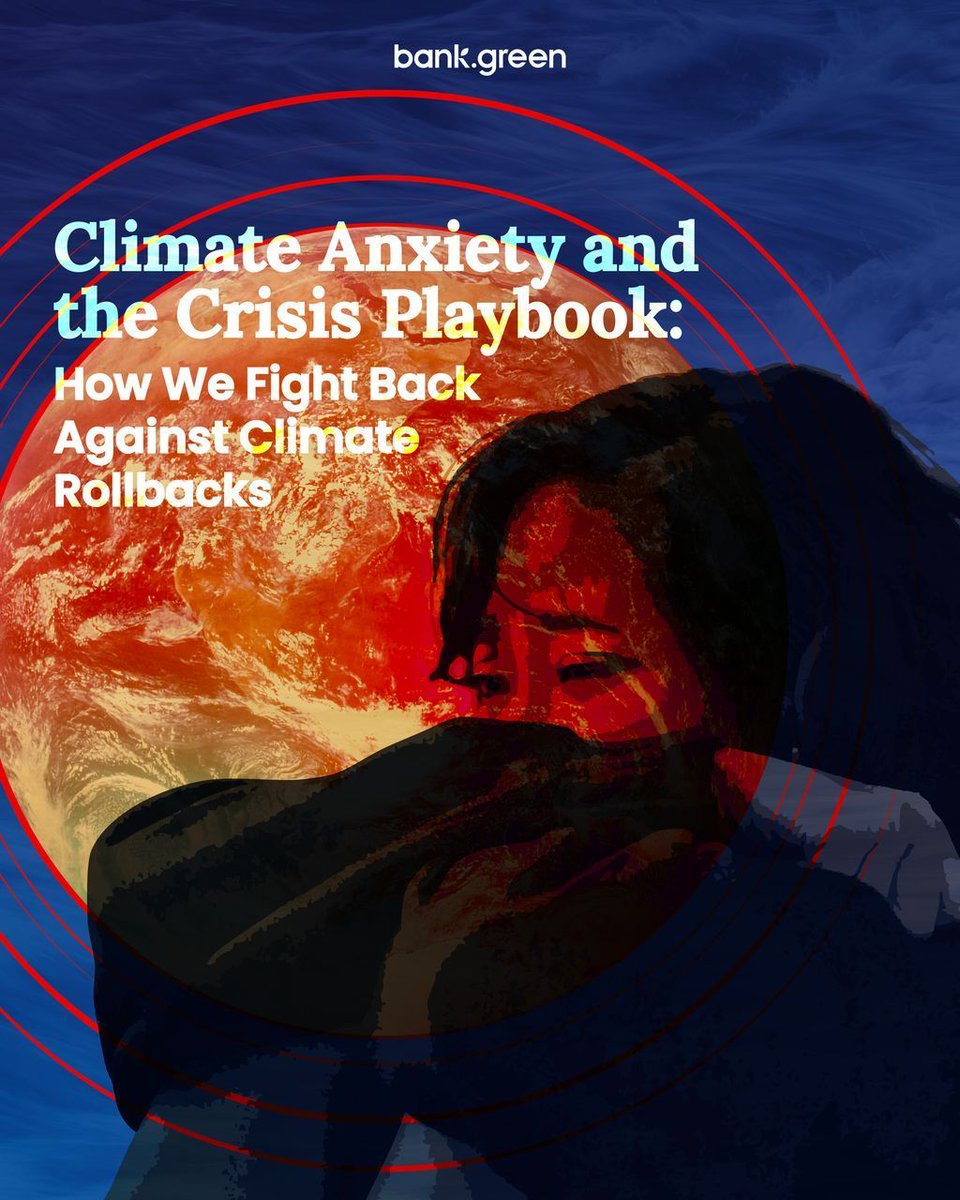 Climate anxiety is real but so is our collective power. On the blog: how overlapping crises are being used to roll back climate progress and why hope + action are the best resistance. Read more: buff.ly/TomJxWf 
#ClimateAnxiety #ShockDoctrine #BankGreen #FossilFreeFinance