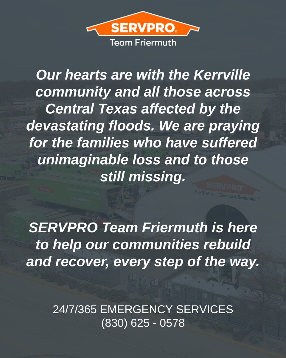 Our thoughts and prayers are with Kerrville and all Central Texas communities facing loss from these recent floods. Our team is ready to help rebuild and restore.

Thank you to the first responders, volunteers, and local heroes working to protect and support those in need.