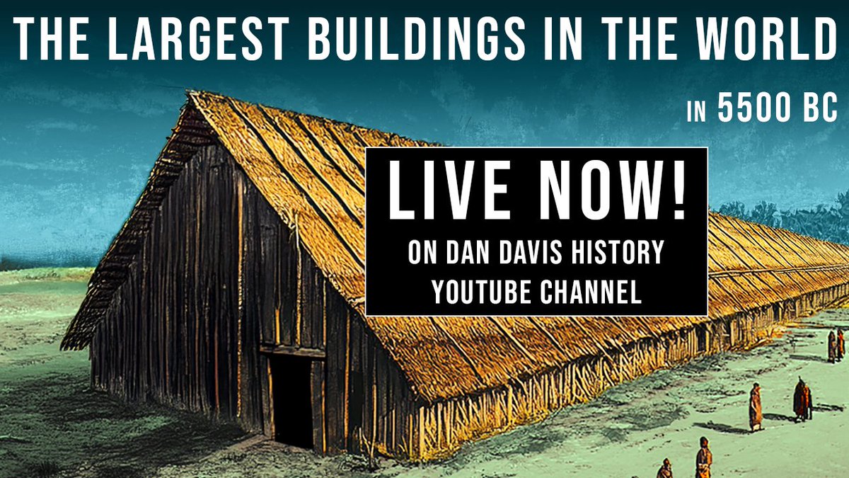 DanDavisWrites's tweet image. NEW VIDEO NOW LIVE!
The LBK was a patriarchal, warlike society of freedom loving settlers who continually expanded the frontier of Neolithic life across Europe.
But why did they build these enormous longhouses?
I hope you enjoy the video.
Shares much appreciated. Cheers!