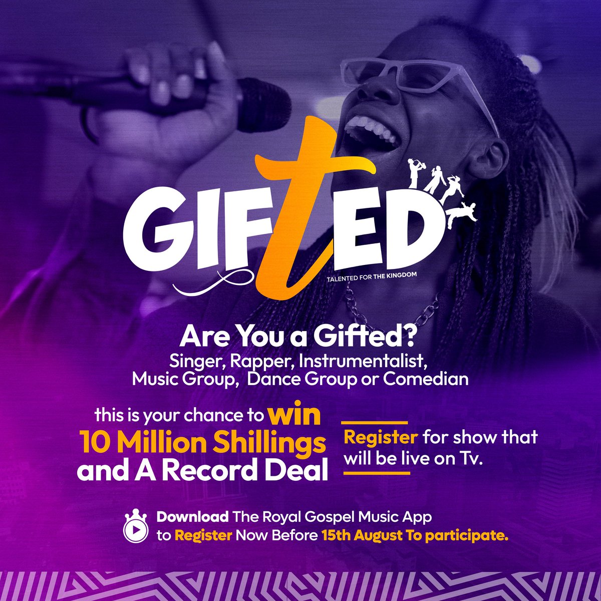 Now is the time for you to shine. 
Tag the most talented person that you think the world should know. 
Now is the Time! 
Download the App Now
royalgospelmusic.com/app.php