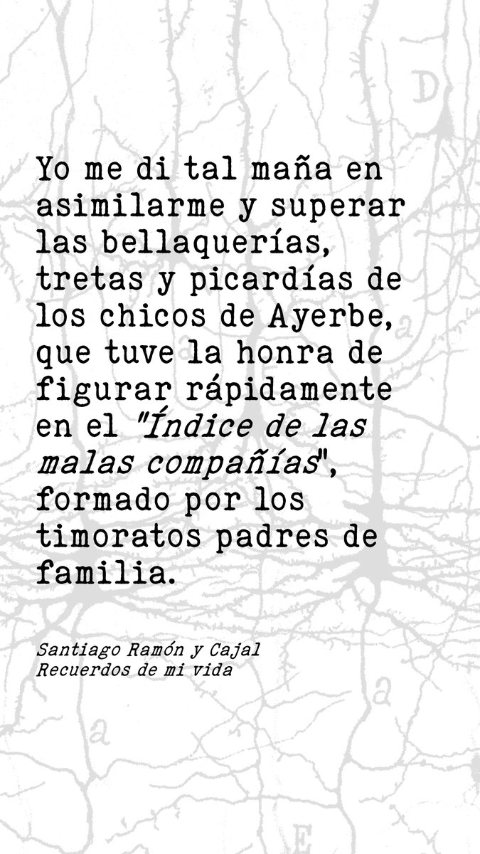 ryc_ayerbe's tweet image. 👿👿 ¡Las apariencias engañan!
Que no os despiste ese señor mayor mirando al microscopio...que el joven Santiagué y sus amigos #carnicrabas no tenían ideas buenas...🪨🪨,🧨💥🏹
#cajal #ramónycajal #ramonycajal