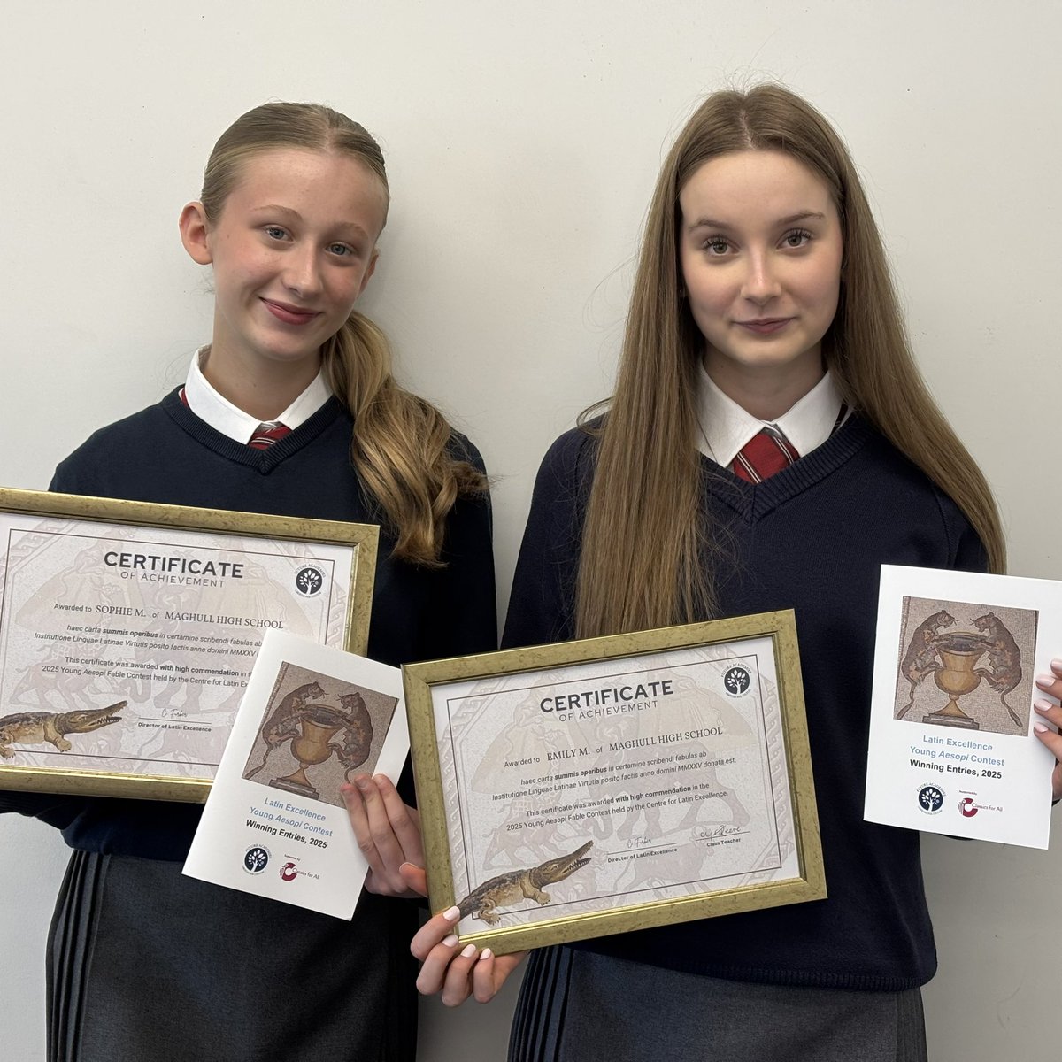 LEPMHS's tweet image. This morning, it was a pleasure to announce Bella, Sophie and Emily’s success in this year’s Young Aesopi Competition! Well done, girls! 👏🏻📚✍🏻 @centreforlatin @educationgovuk @futureacademies @MaghullHighsch #LatinExcellenceProgramme