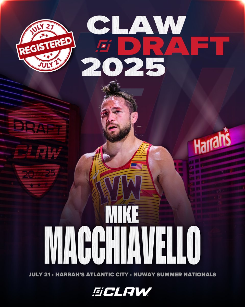 CLAW Wrestling (@claw_wrestling) on Twitter photo At 199 pounds, <a href="/mike_macch/">Mike Macchiavello</a> is a NCAA champion and 2x U.S. Open champ. Mike currently wrestles for <a href="/LVACW/">Lehigh Valley Wrestling RTC</a> after competing in college at <a href="/PackWrestle/">NC State Wrestling ๐คผโโ๏ธ</a>. He is also a 5x USA National Team member and 2023 Pan-Am champion. At 199 pounds, <a href="/mike_macch/">Mike Macchiavello</a> is a NCAA champion and 2x U.S. Open champ. Mike currently wrestles for <a href="/LVACW/">Lehigh Valley Wrestling RTC</a> after competing in college at <a href="/PackWrestle/">NC State Wrestling ๐คผโโ๏ธ</a>. He is also a 5x USA National Team member and 2023 Pan-Am champion.