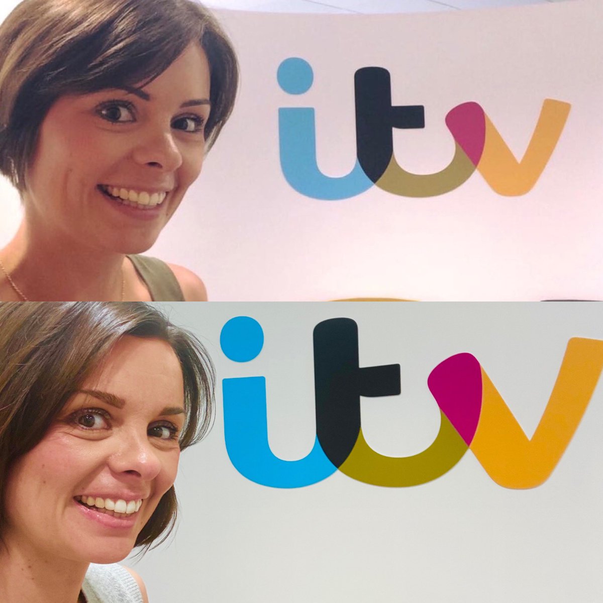 AmyItv's tweet image. 10 years apart..
A decade ago today I took this selfie - my first day in the office! (Took another one just now to mark my ITV anniversary 🤭)
No 6pm programme due to the football but I’ll be here with the late news at 10.40pm. See you then! 👋🏼