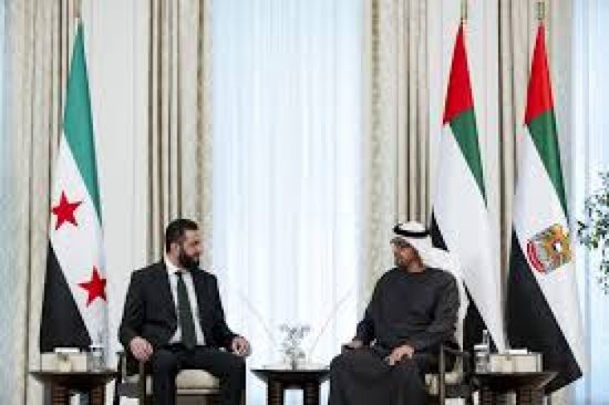 الشيخ محمد بن زايد آل نهيان رئيس دولة #الإمارات يستقبل، أحمد الشرع رئيس #سوريا في أبوظبي، الذي يقوم بزيارة عمل إلى الإمارات.

#يوم_الاحتلال_اليمني_للجنوب