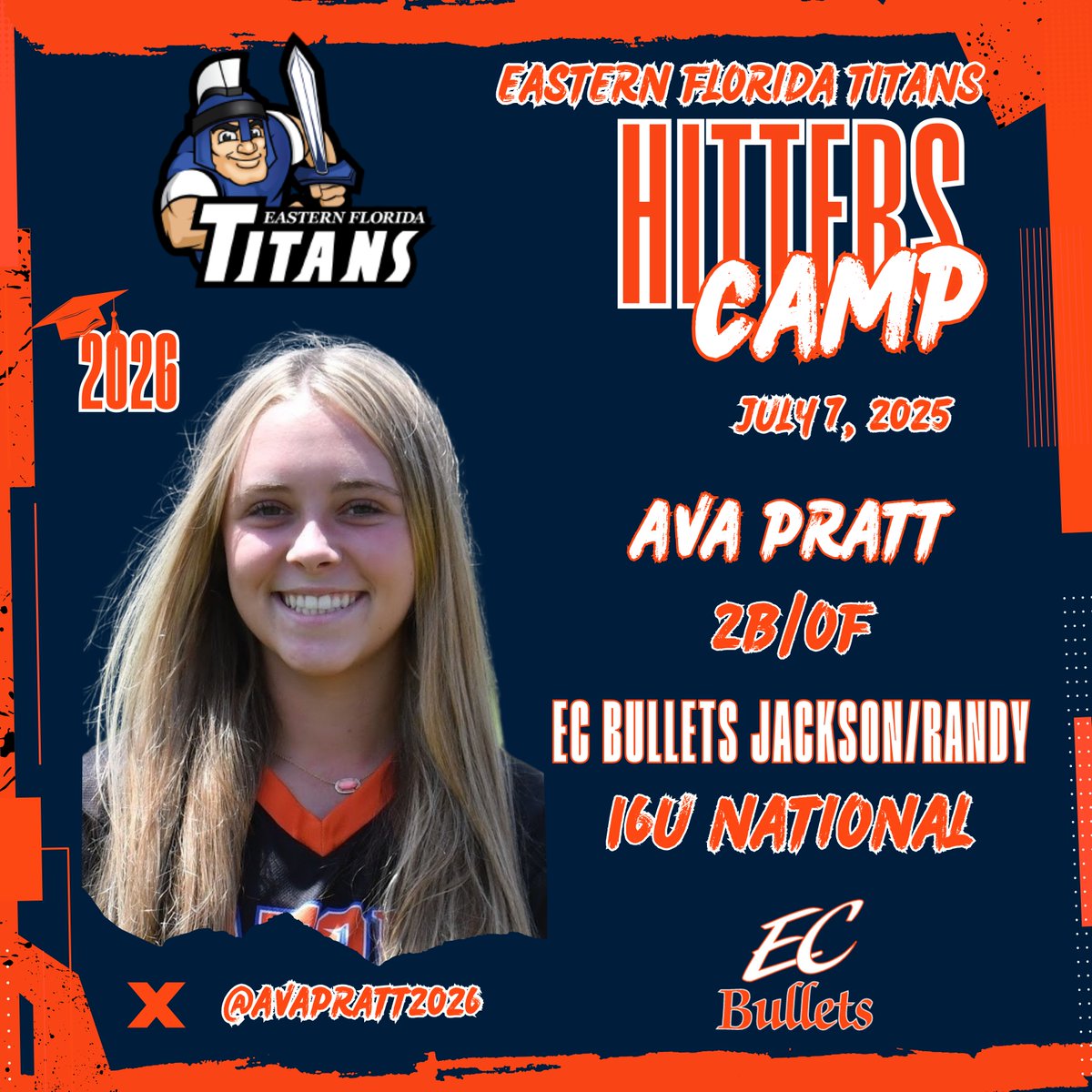 EC Bullets Jackson (@ecb_jackson) on Twitter photo Good luck to <a href="/Avapratt2026/">Ava</a> tonight as she travels to Melbourne for the <a href="/EFSCSoftball/">EFSC Softball</a> Hitters Camp! Go and show out <a href="/Coach_Zig_Zeger/">🥎Coach_Zig_Zeger🥎</a> <a href="/CoachCamacho27/">Joey Camacho</a> This kid is a baller! Good luck to <a href="/Avapratt2026/">Ava</a> tonight as she travels to Melbourne for the <a href="/EFSCSoftball/">EFSC Softball</a> Hitters Camp! Go and show out <a href="/Coach_Zig_Zeger/">🥎Coach_Zig_Zeger🥎</a> <a href="/CoachCamacho27/">Joey Camacho</a> This kid is a baller!